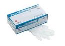 Size S Plastic Disposable Gloves in Clear