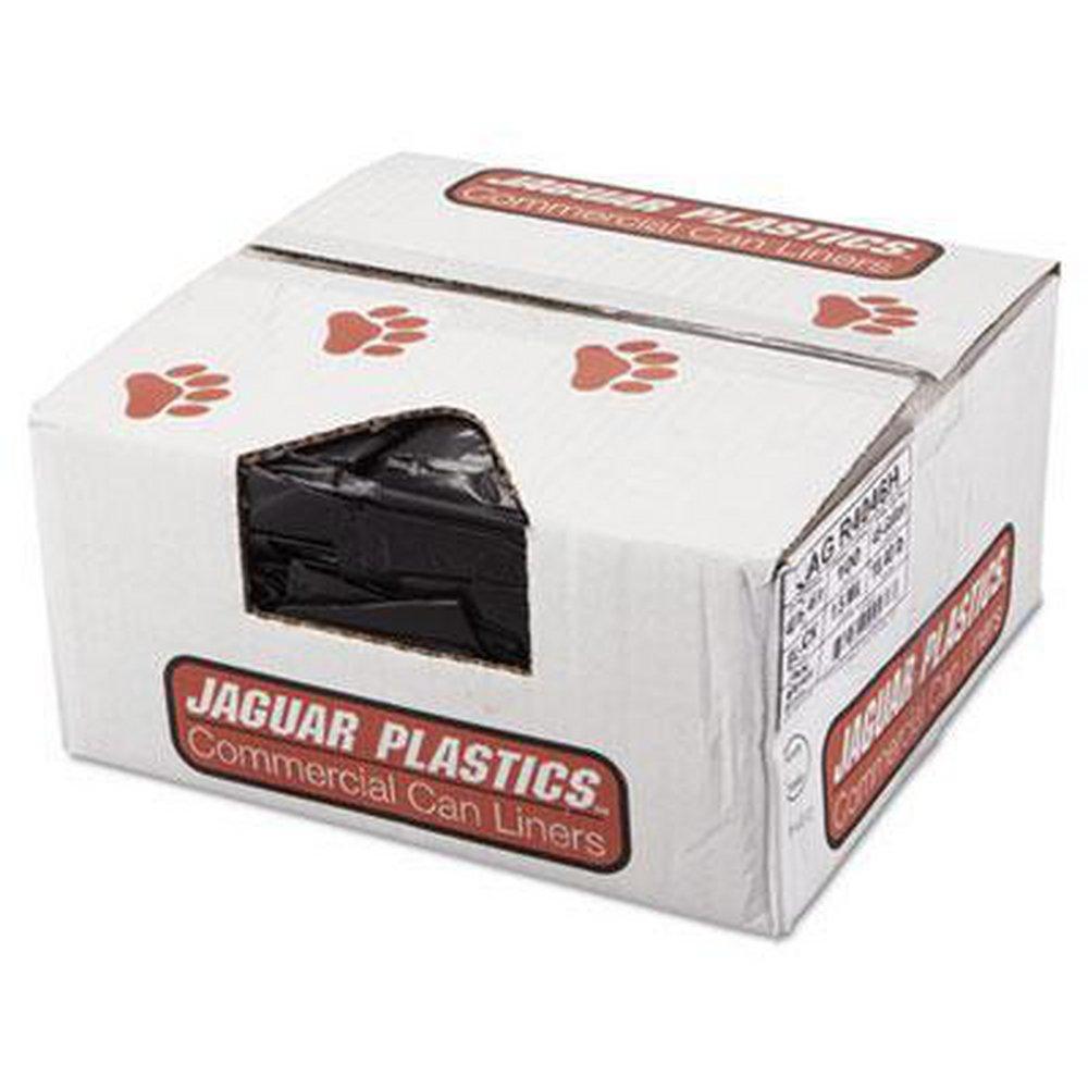 Jaguar Plastics Black 40 x 46 in. 1.5 mil Can Liner in Black 