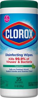 Fresh Scent Disinfectant Wipes in White