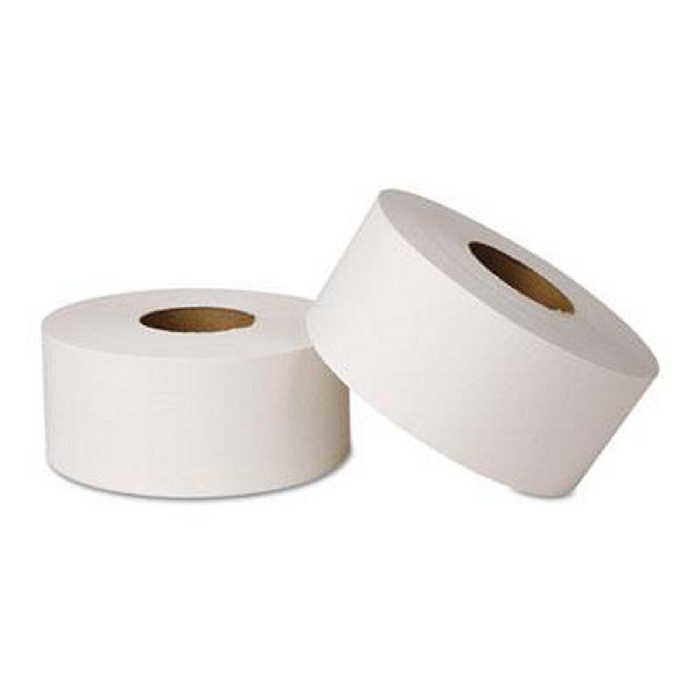 White 2-Ply Jumbo Universal Bathroom Tissue in White (Case of 12) 