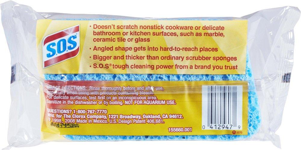 Clorox Dark Blue/Light Blue All-Purpose Scrubber Sponge 