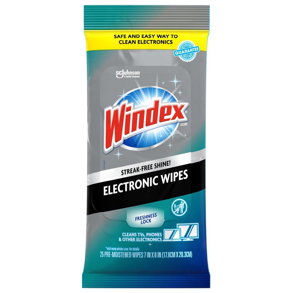 Windex White Electronic Wipes 
