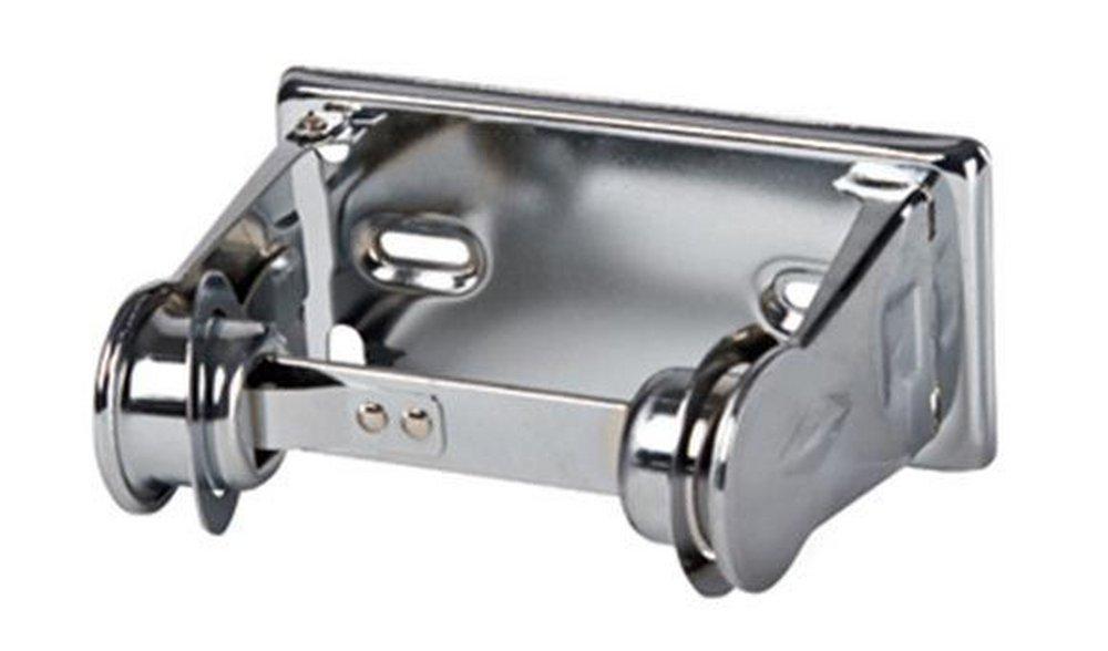 San Jamar Polished Chrome 2-3/4 x 6 in. Single Roll Toilet Tissue Dispenser 