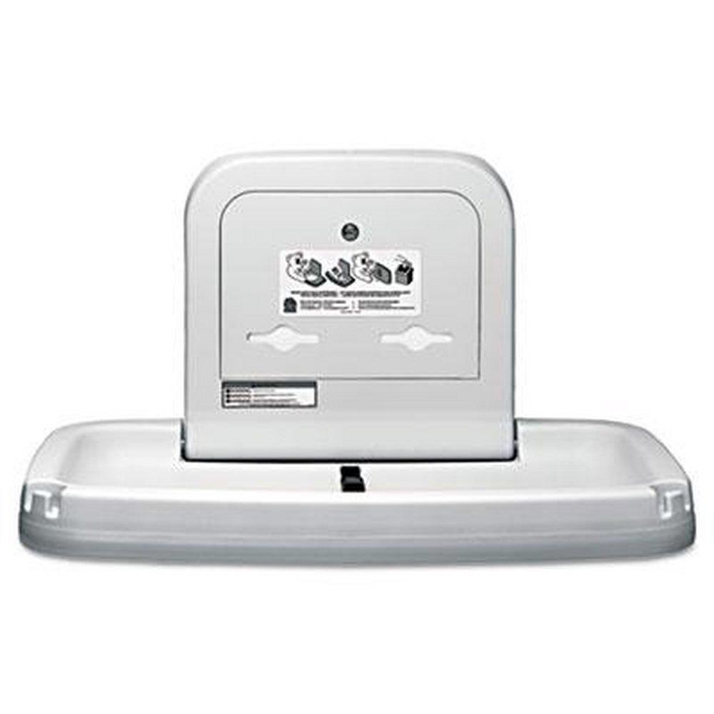 Koala Kare Products Cream Horizontal Wall Mount Baby Changing Station 