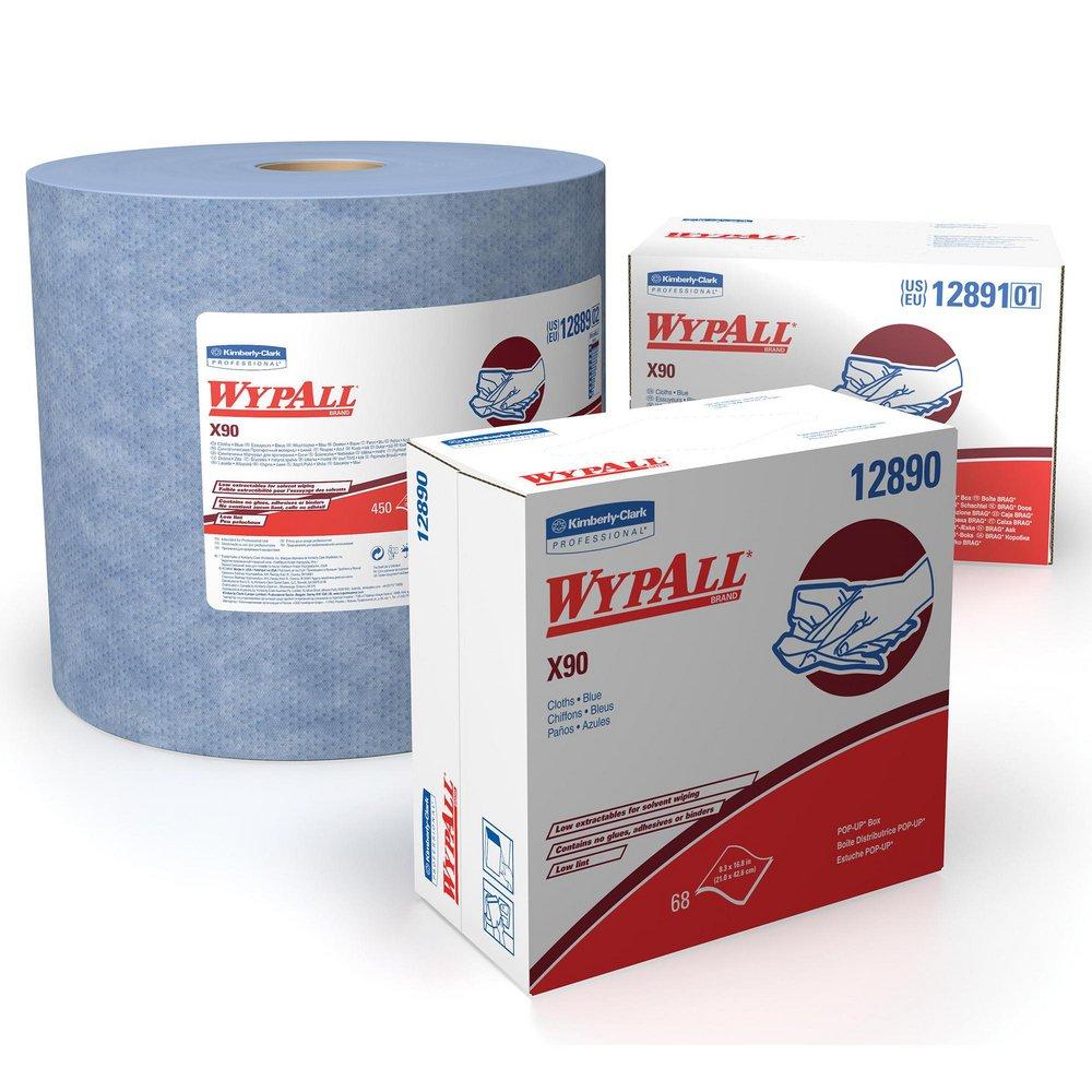 WypAll&reg; White 13-2/5 in. Jumbo Wipes Roll in White 