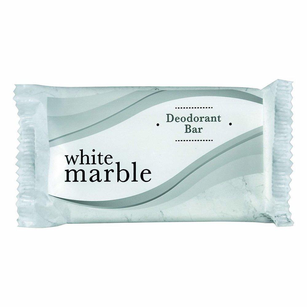 White Marble Deodorant Soap Bar in White 