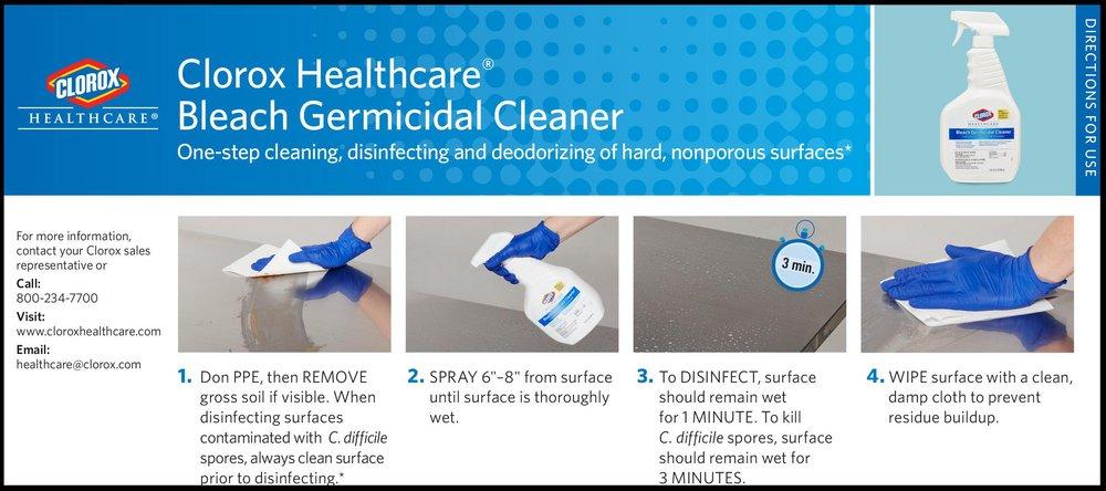 Clorox Healthcare Bleach Germicidal Cleaner 