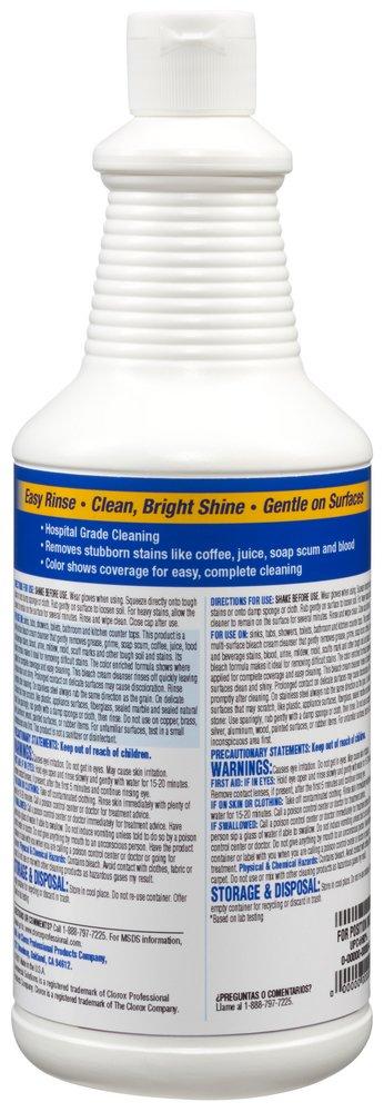 Clorox Clear Bleach Cream Cleaner 