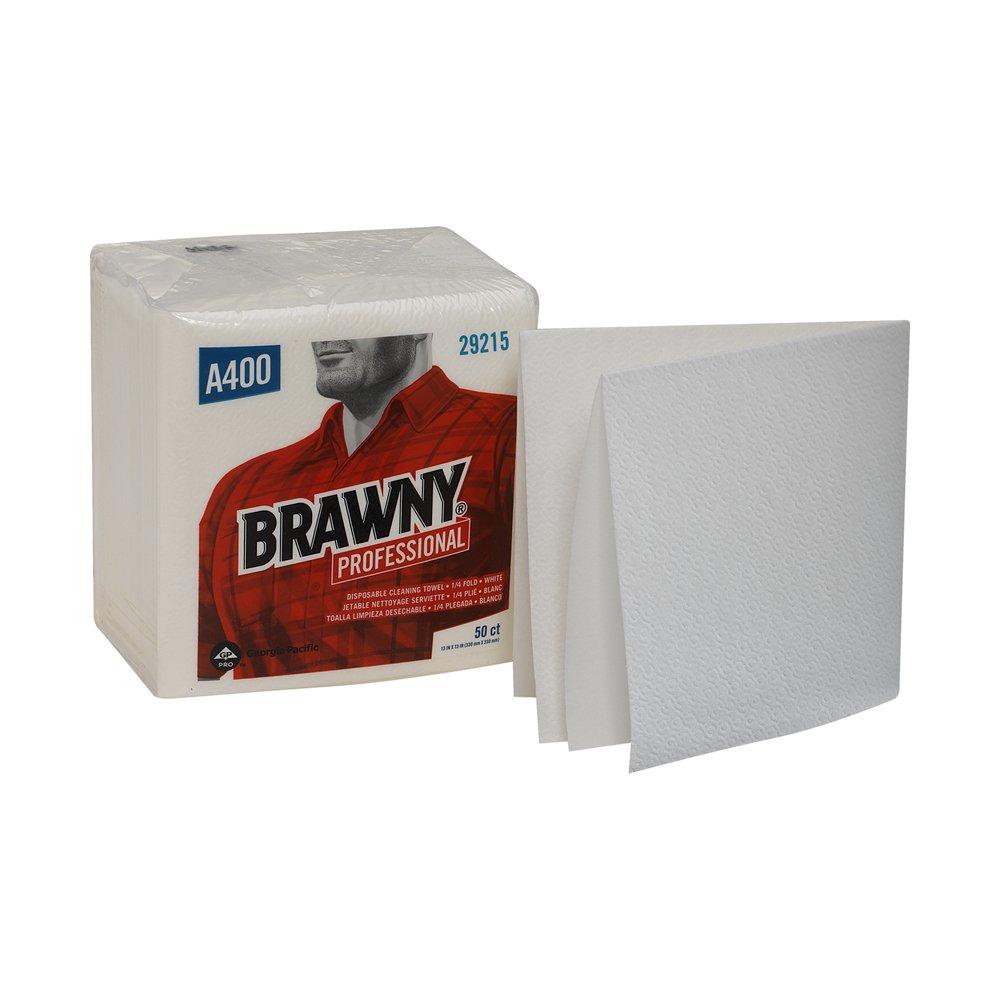 Georgia-Pacific White 13 in. Medium Duty Industrial Wipes in White 