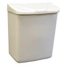 HOSPECO White 1 gal Convertible Sanitary Napkin Receptacle in White 