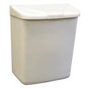 HOSPECO White 1 gal Convertible Sanitary Napkin Receptacle in White 