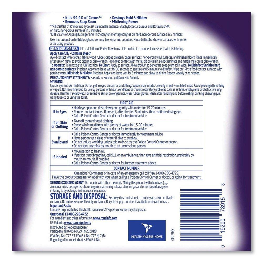 Lysol&reg; Light Straw Mole and Mildew Remover with Bleach (Case of 12) 