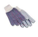 L Size Men Leather Palm Clute Gloves with Knit Wrist