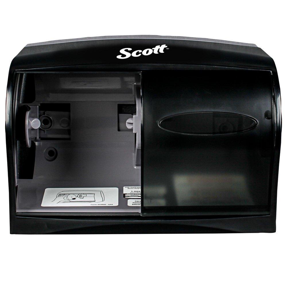 Scott&reg; Black Wall Mount Toilet Tissue Dispenser 