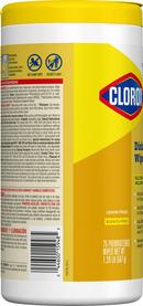 Clorox White 75 ct Lemon Fresh Fragrance Disinfecting Wipes 