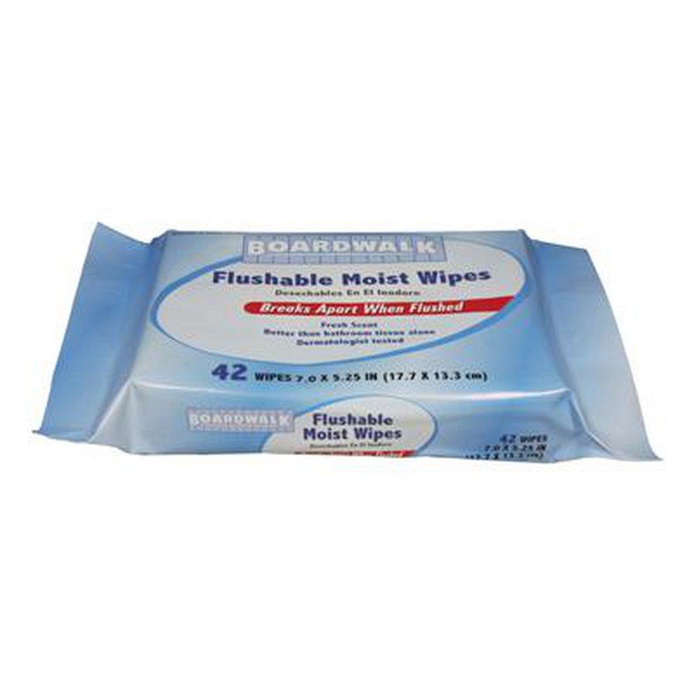 Boardwalk&reg; Flushable Moist Wipes 