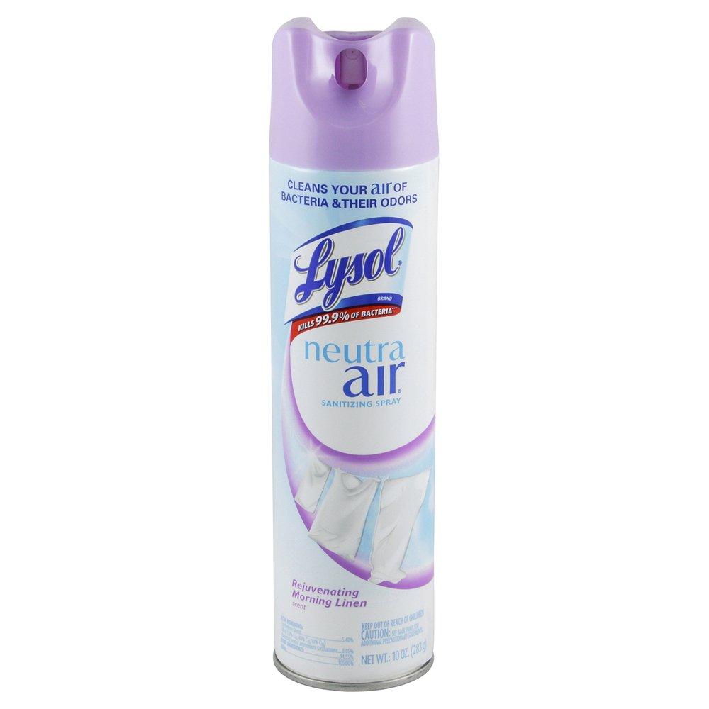 Lysol Clear Morning Linen Fragrance Sanitizing Spray (Case of 12) 