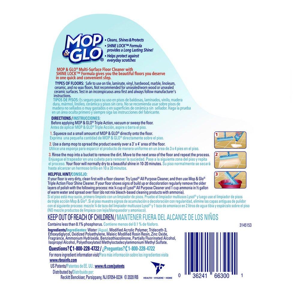 Mop & Glo Tan Triple Action Floor Cleaner 