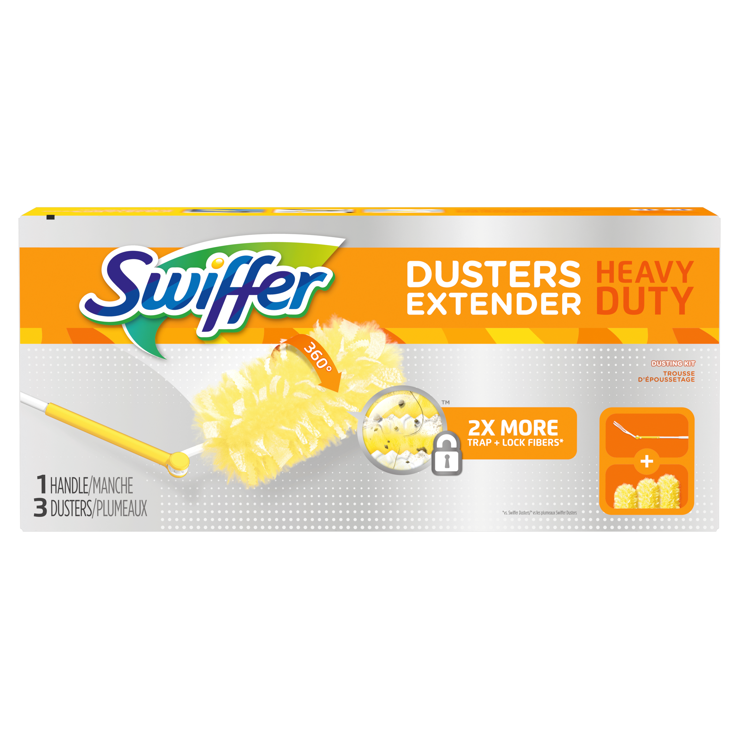 Swiffer&reg; Yellow Fiber Duster Handle 
