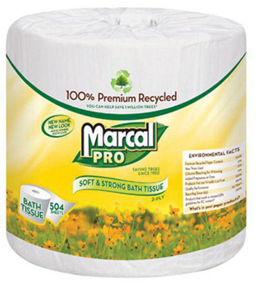 Marcal White 2-ply Toilet Tissue in White 
