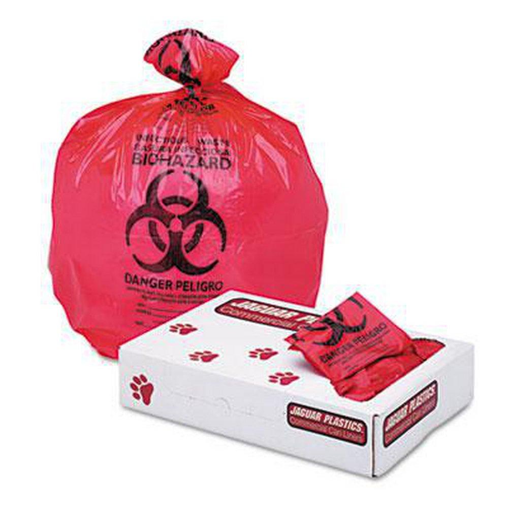 Jaguar Plastics Red 24 x 23 in. 1.3 mil Liner in Red 