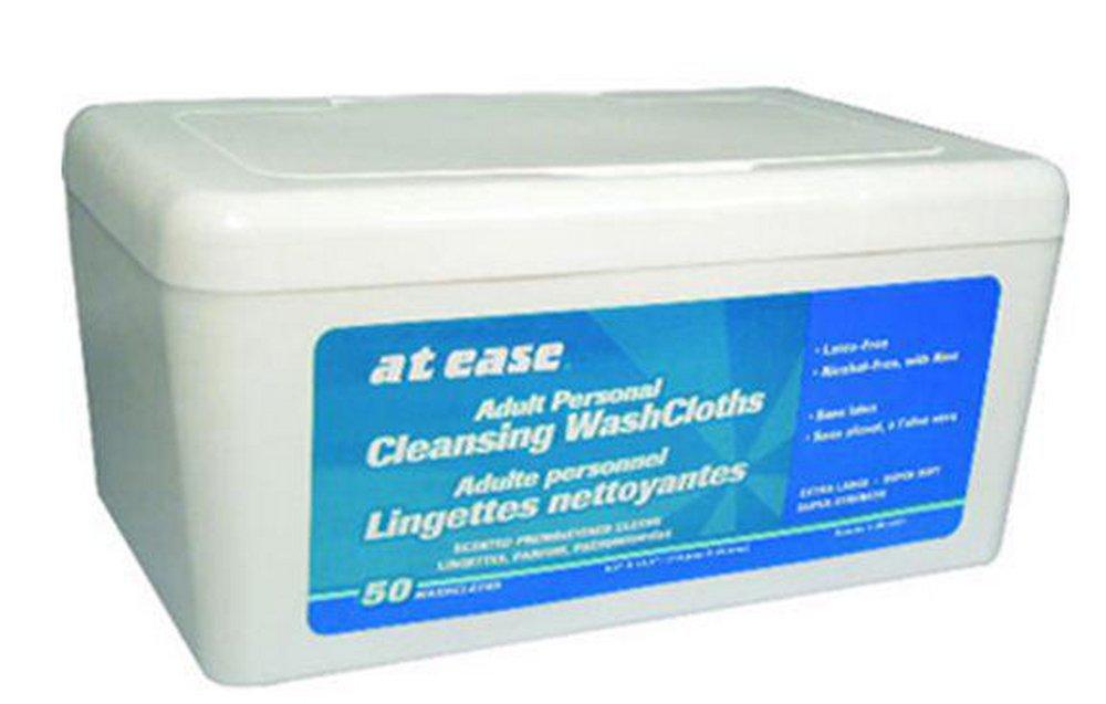 White 9 in. Hospital Specialty Co-Disposable Washcloth with Aloe and Lanolin in White 