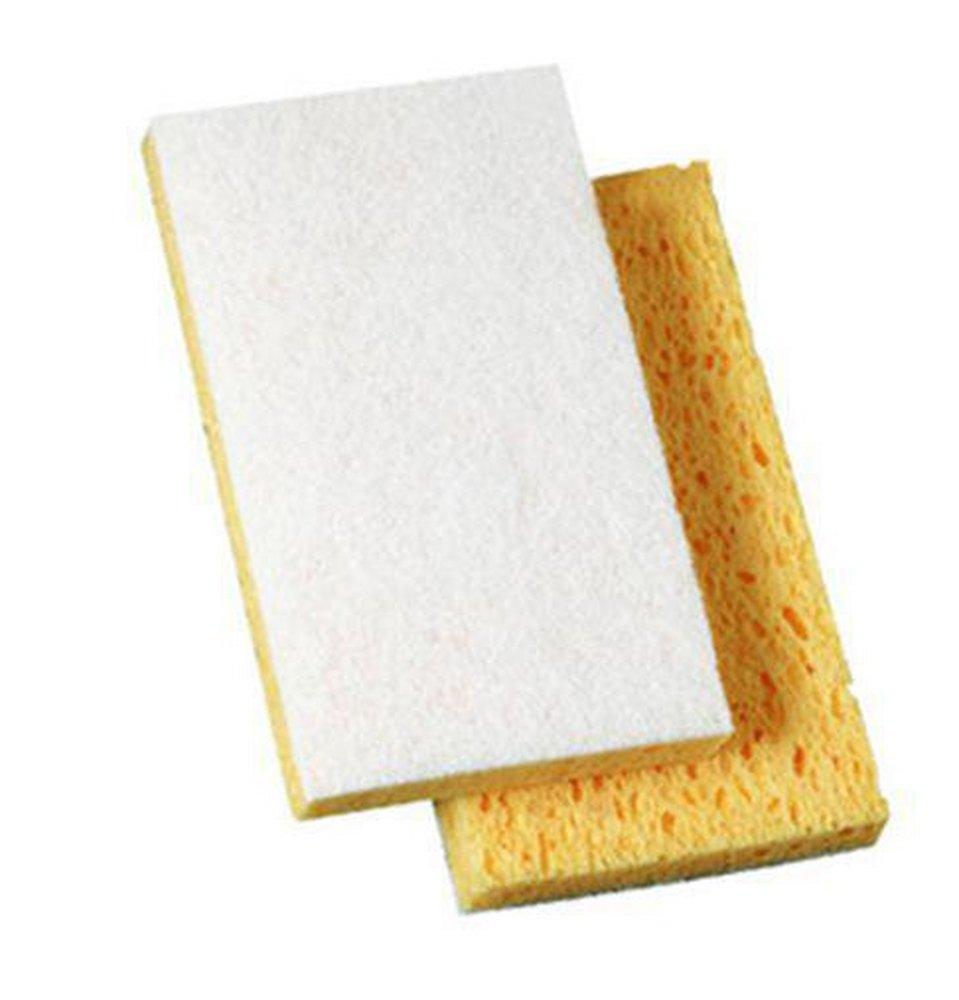 Boardwalk® Yellow/White Light Duty Scrubbing Sponge 