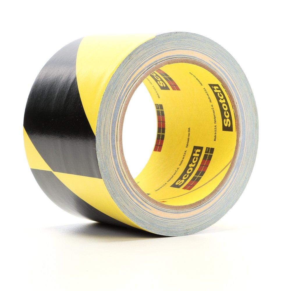 3M&trade; Black 2 in. Safety Stripe Tape in Black and Yellow 