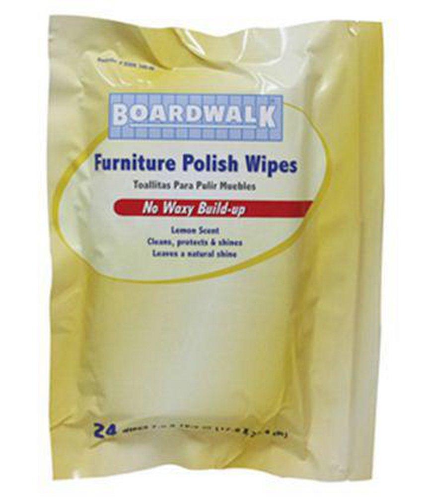 Boardwalk&reg; Oil Furniture Polish Wipes in Lemon 