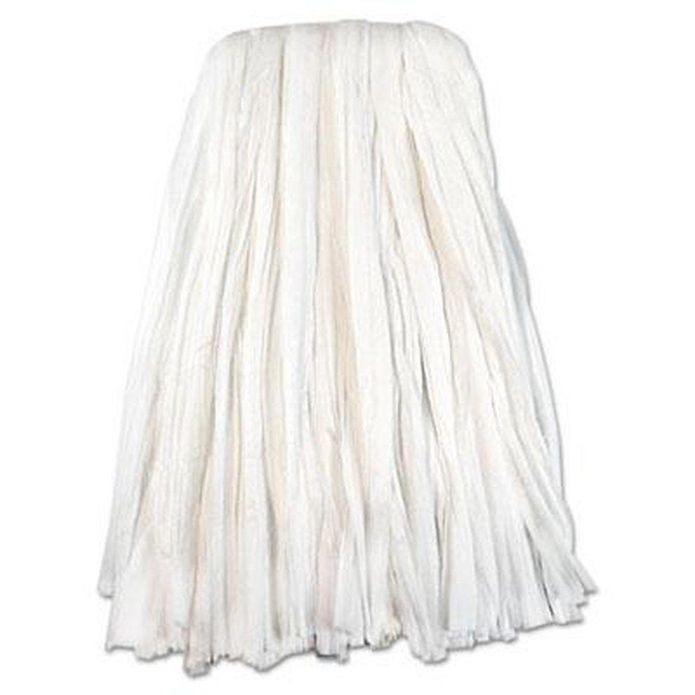 White Non-Woven Rayon Polyester Cut End Edge Mop 