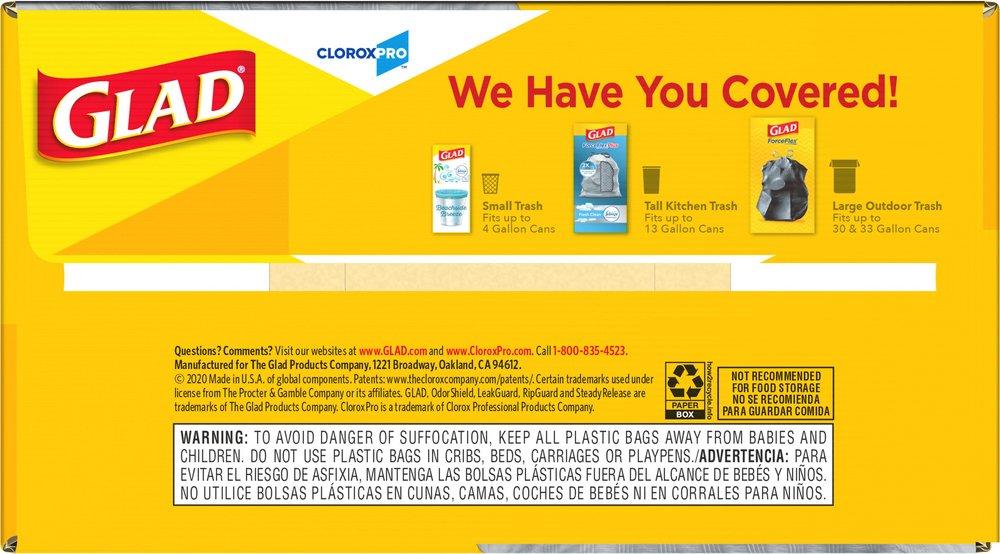 GLAD White 28 x 24 in. 0.90 mil Trash Bag in White 