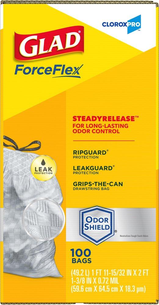 GLAD White 28 x 24 in. 0.90 mil Trash Bag in White 