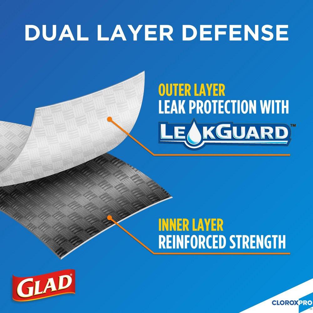 GLAD White 28 x 24 in. 0.90 mil Trash Bag in White 