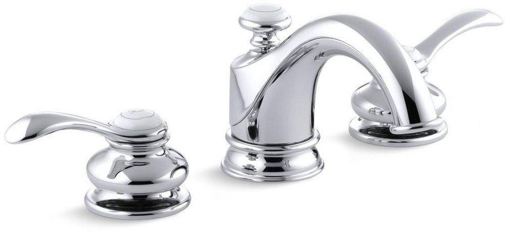 KOHLER Oil Rubbed Bronze Two Handle Widespread Bathroom Sink Faucet 