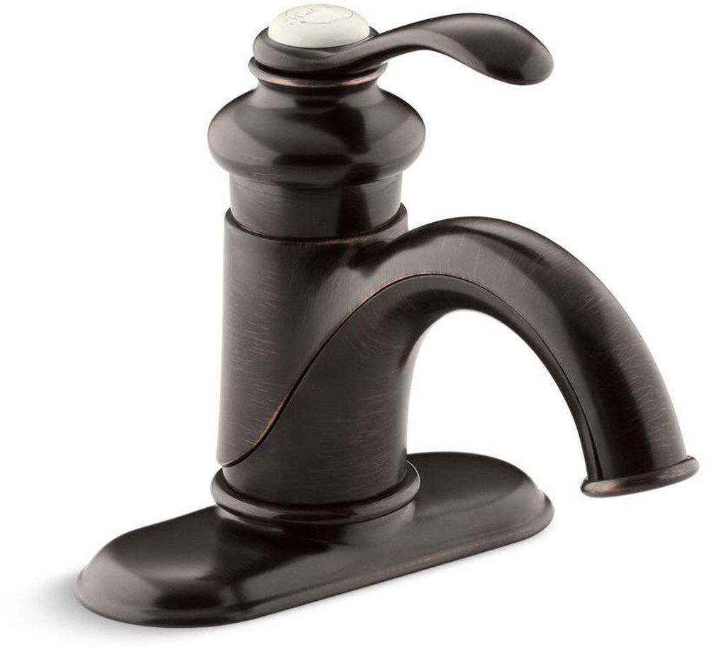 KOHLER Oil Rubbed Bronze Single Handle Bathroom Sink Faucet 