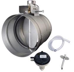 8 in. Universal Automatic Make-up  Air Damper with Pressure Sensor Kit