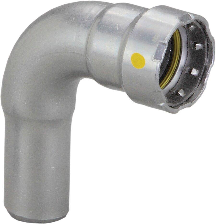 Viega Press x FTG Carbon Steel 90 Degree Elbow with HNBR Sealing Element 