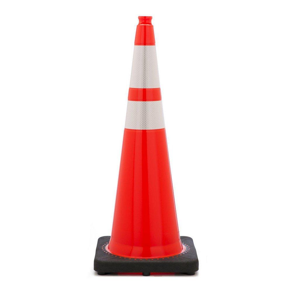 Safety Products Orange Traffic Cone with Reflective Collars 