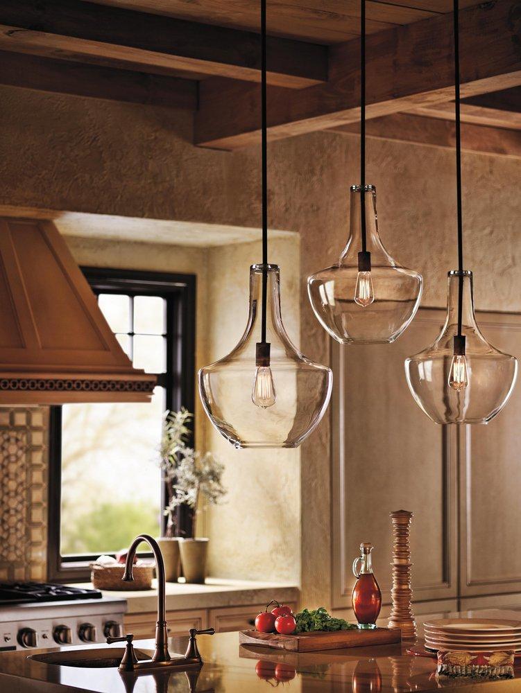 Kichler Lighting Olde Bronze 13-3/4 in. 100W 1-Light Medium Pendant 