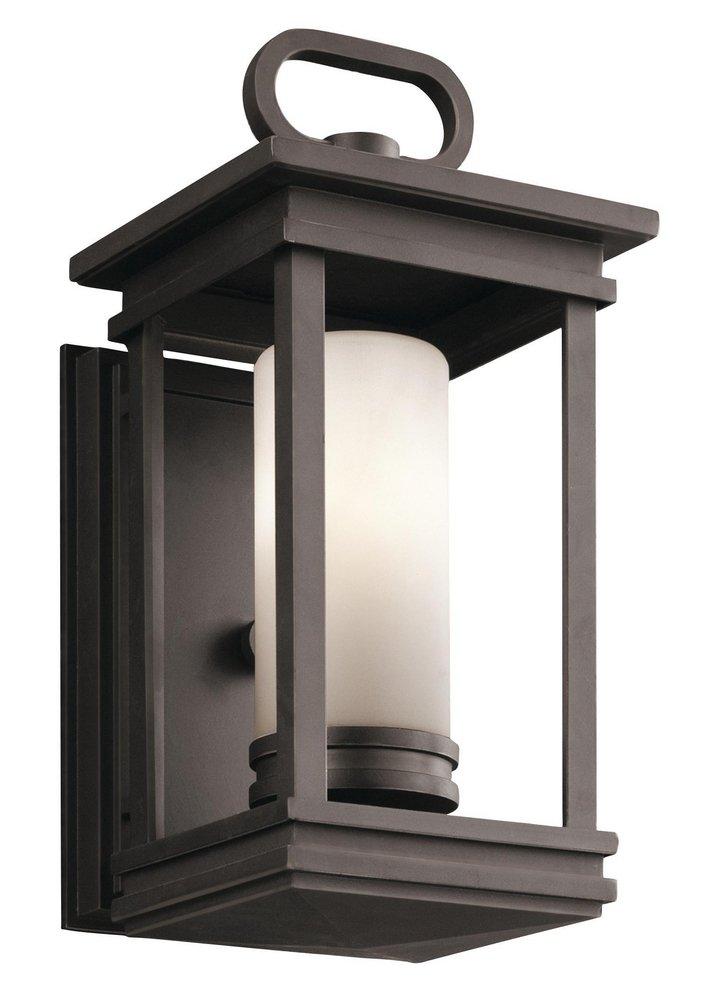 Kichler Lighting Rubbed Bronze 60W 1-Light Candelabra Base Incandescent Wall Mount Lantern 