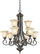 Kichler Lighting Olde Bronze 100W 9-Light Medium Chandelier 