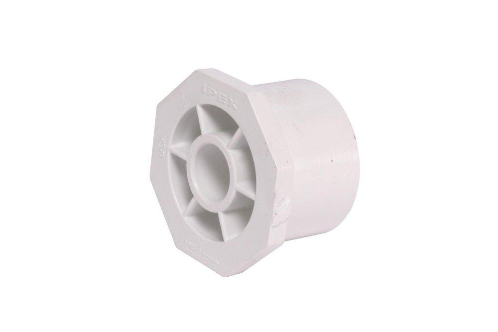 White PVC Schedule 40 Bushing 