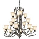 Kichler Lighting Olde Bronze 44 in. 60W 16-Light Medium Incandescent Chandelier 