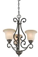 Kichler Lighting Olde Bronze 100W 3-Light Chandelier 
