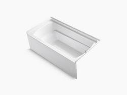 60 in. x 32 in. Soaker Alcove Bathtub with Right Drain in White