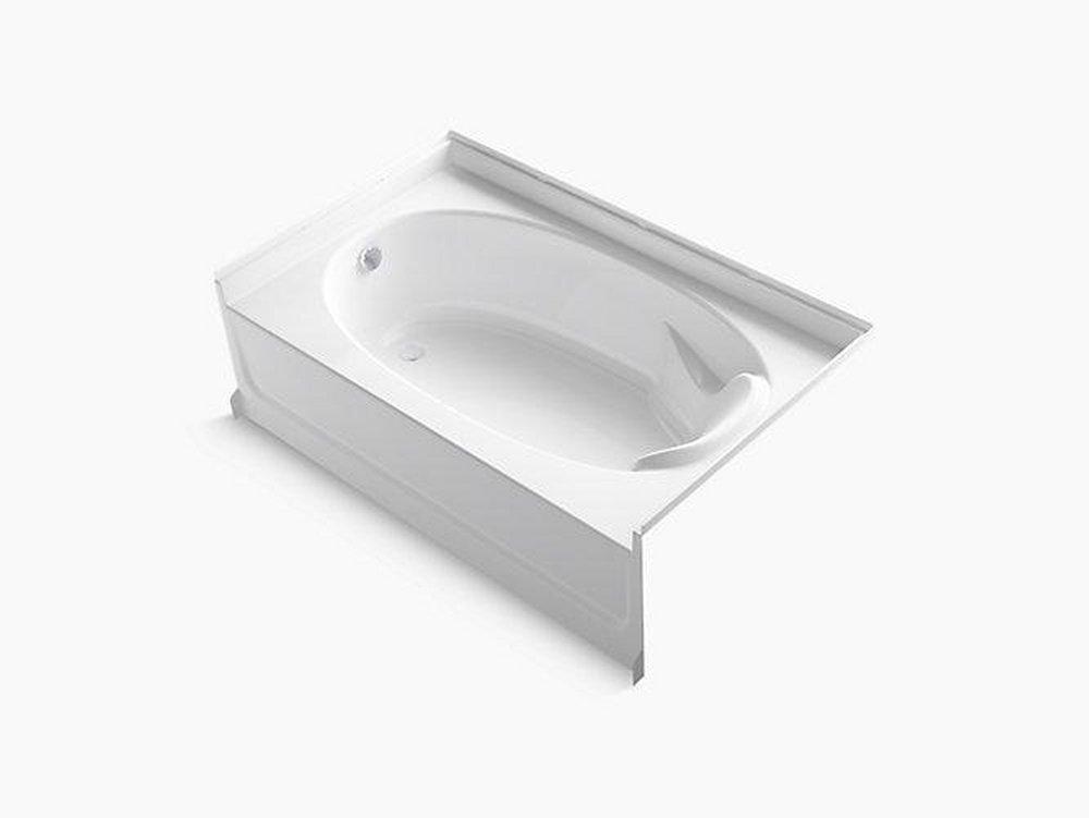 Sterling White 60 x 36 in. Solid Vikrell Roofing Nail Bathtub in White 