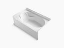 60 x 36 in. Solid Vikrell 3-Wall Alcove Oval Bathtub with Right Hand Drain in White