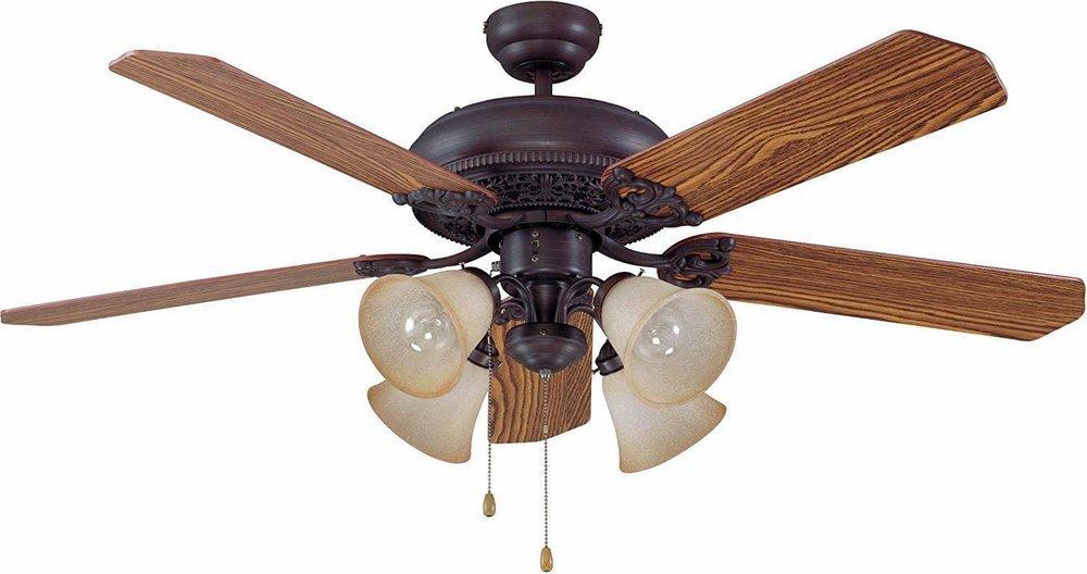 Craftmade Aged Bronze Brushed 52 in. Ceiling Fan with Blades 