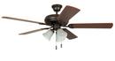 Craftmade French Bronze 52 in. 5-Blade Ceiling Fan with 3-Light Kit 