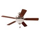 52 in. 5-Blade Ceiling Fan with Light in Brushed Polished Nickel